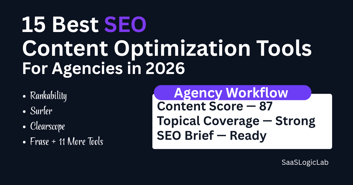 Best SEO content optimization tools for agencies in 2026