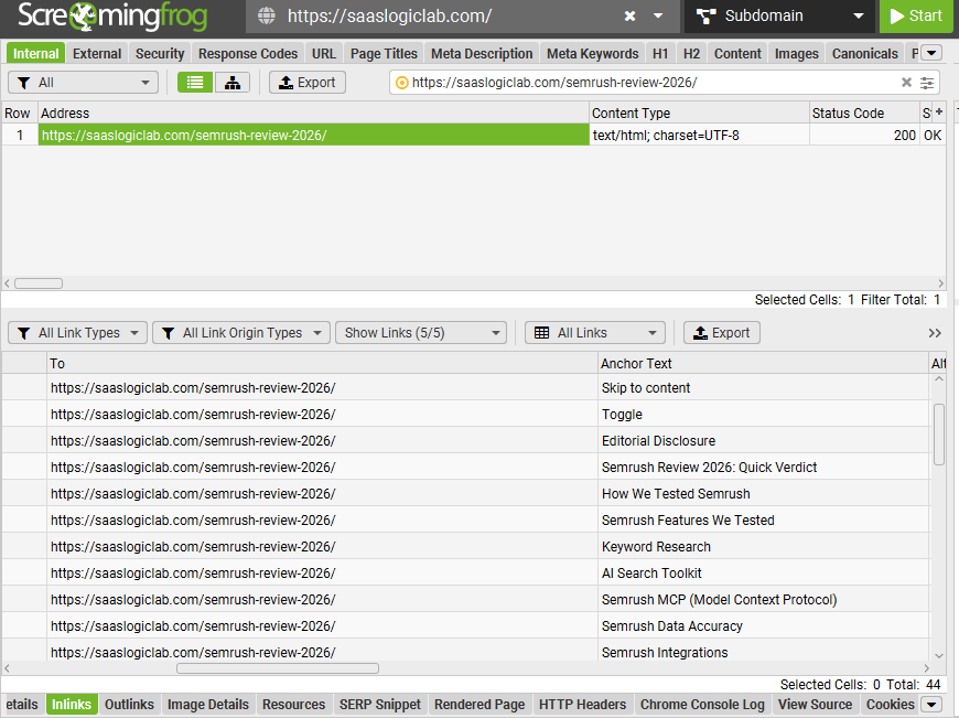 Google Search Console performance data for SaaSLogicLab