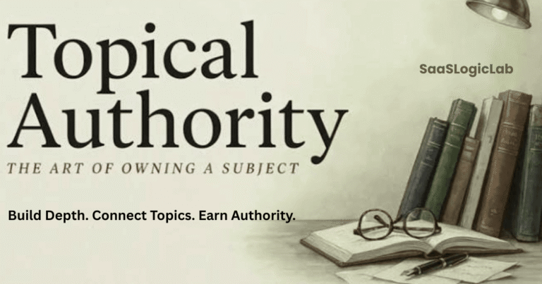 Topical authority guide by SaaSLogicLab