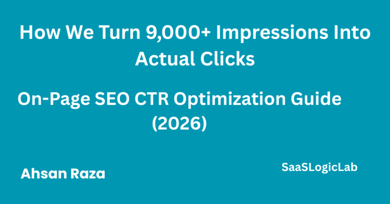 On-page SEO optimization guide showing title formulas and CTR improvement strategies