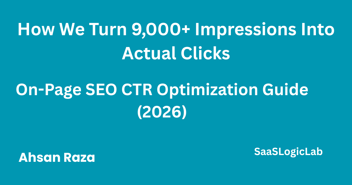 On-page SEO optimization guide showing title formulas and CTR improvement strategies